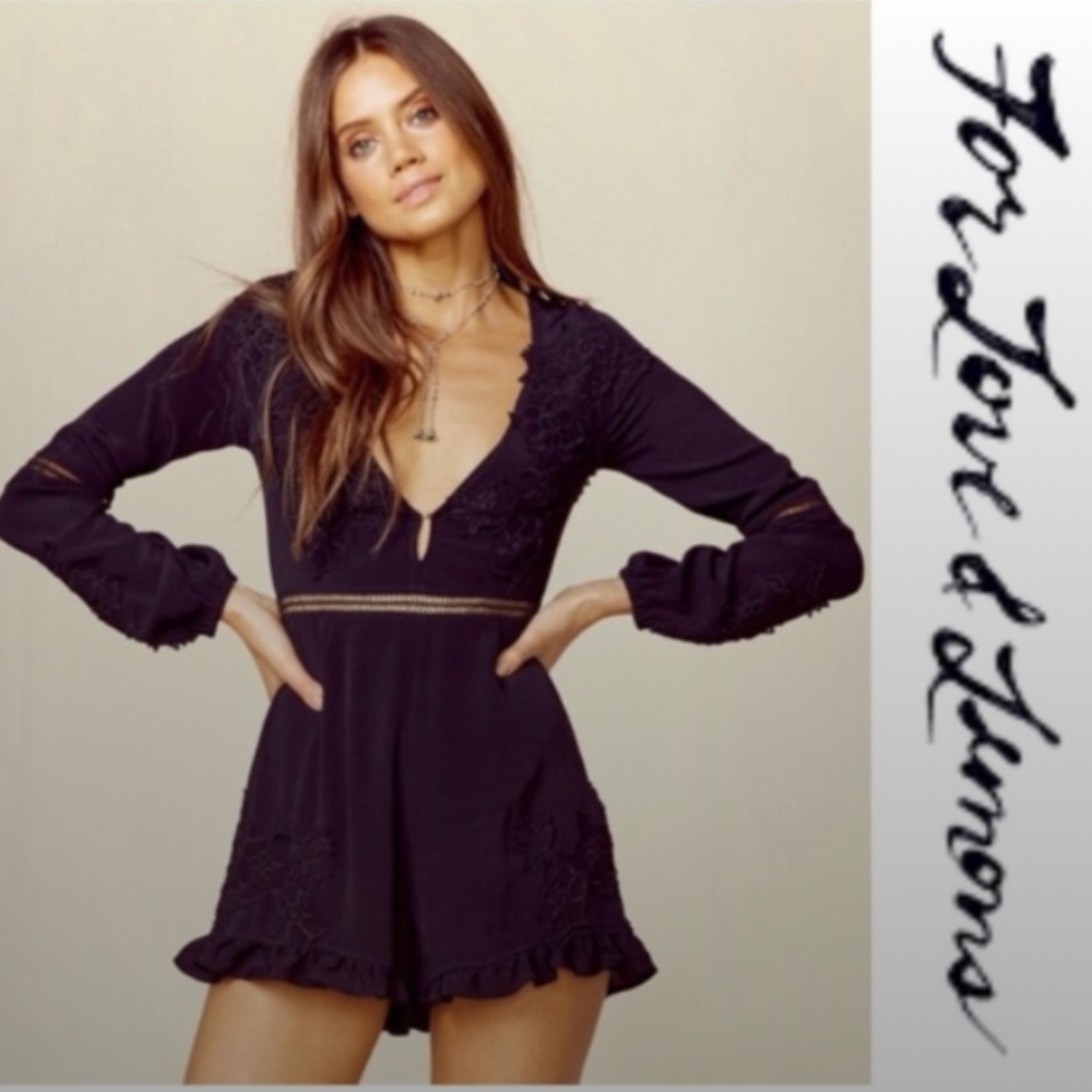 NWOT [For Love And Lemons] Black Romper